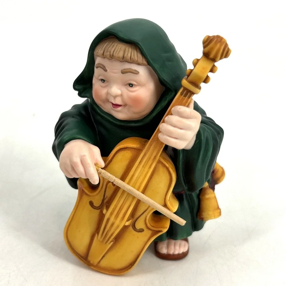 VTG Merry Makers MONKS Music Band Figures DEPT 56 MUSICAL Lof Of 6 in Boxes